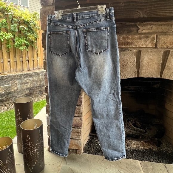 Tribal, slim, fit jeans, medium/light wash size 14 - Picture 4 of 5